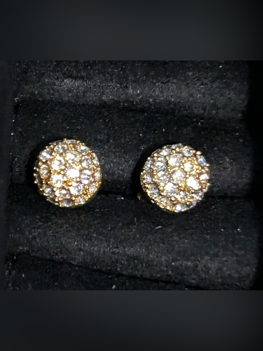 Vintage Monet Gold Tone stud Earrings